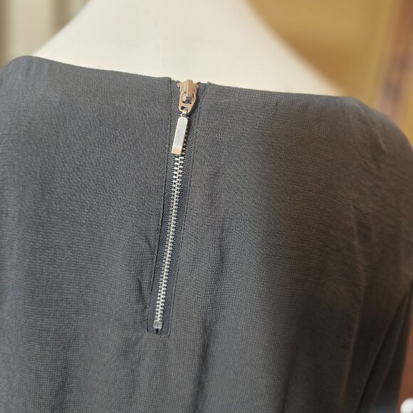 H&M Dark Gray Sheer Dress size 8 - Picture 3 of 7